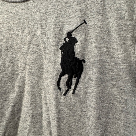 Polo Ralph Lauren Big Pony 3 Pullover Crewneck Cotton Grey Tee / Medium - Picture 2 of 8